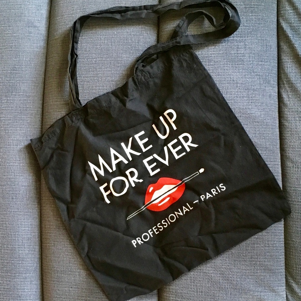 Black RARE Makeupforever Cloth Tote
